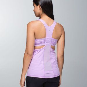 Lululemon Tone-It Tank in Pretty Purple -- Size 8 - Built-in Bra with Pads